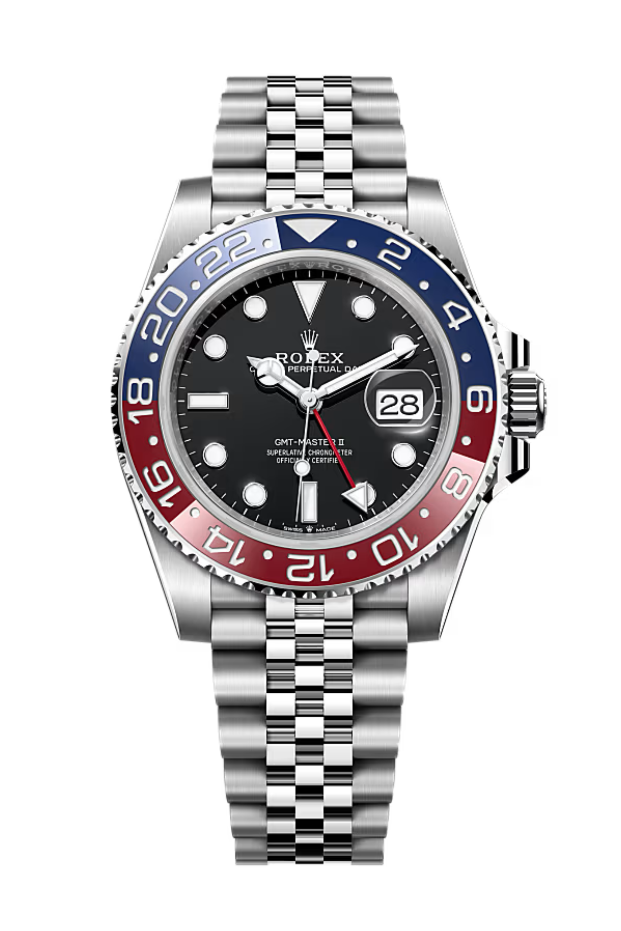 Rolex GMT Master ll Pepsi Bezel Jubilee Bracelet Men's Watch M126710BLRO-0001