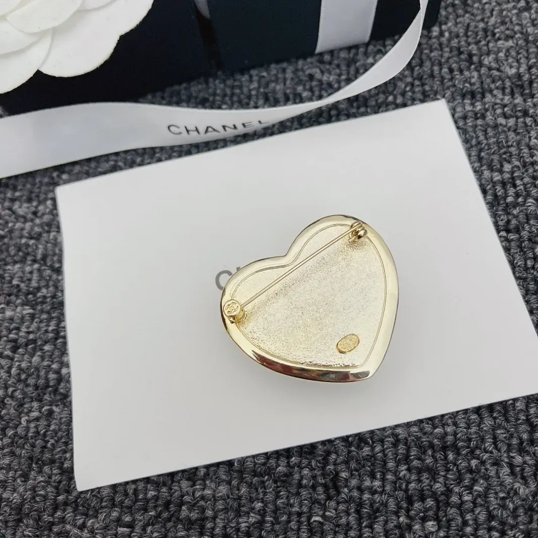 CC Heart brooch
