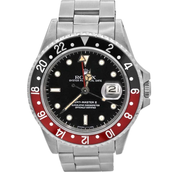 Rolex GMT-Master II, Coke, 40mm, Stainless Steel, Black Dial, 16760