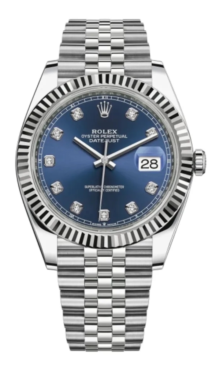 Rolex Datejust 41 Blue Diamond Dial Men's Watch M126334-0016