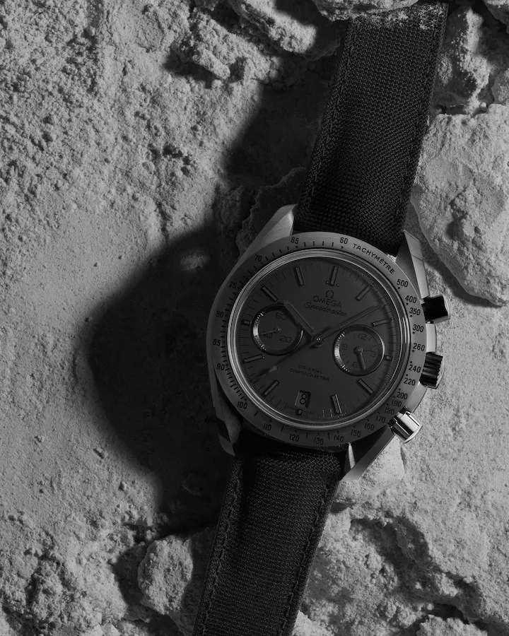 OMEGA SPEEDMASTER DARK SIDE OF THE MOON 44.25 MM, BLACK CERAMIC ON COATED NYLON FABRIC STRAP