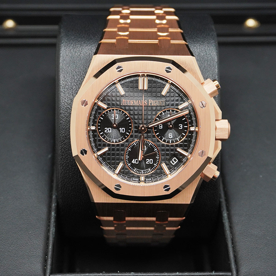 ROYAL OAK Pink Gold Black Dial CHRONOGRAPH 41mm
