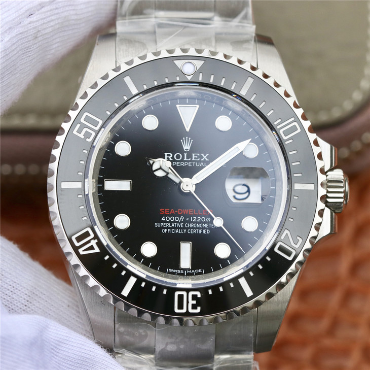 Rolex Sea Dweller Silver Black Dial 126600