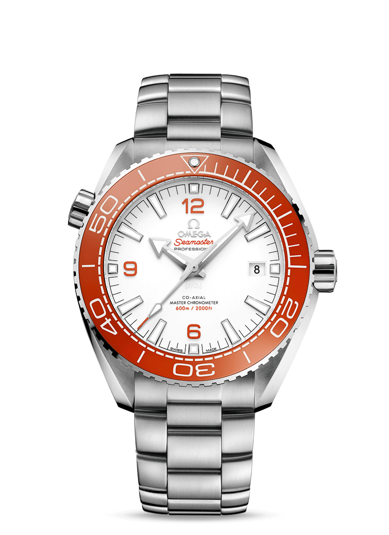 PLANET OCEAN 600M White / Orange 43.5mm