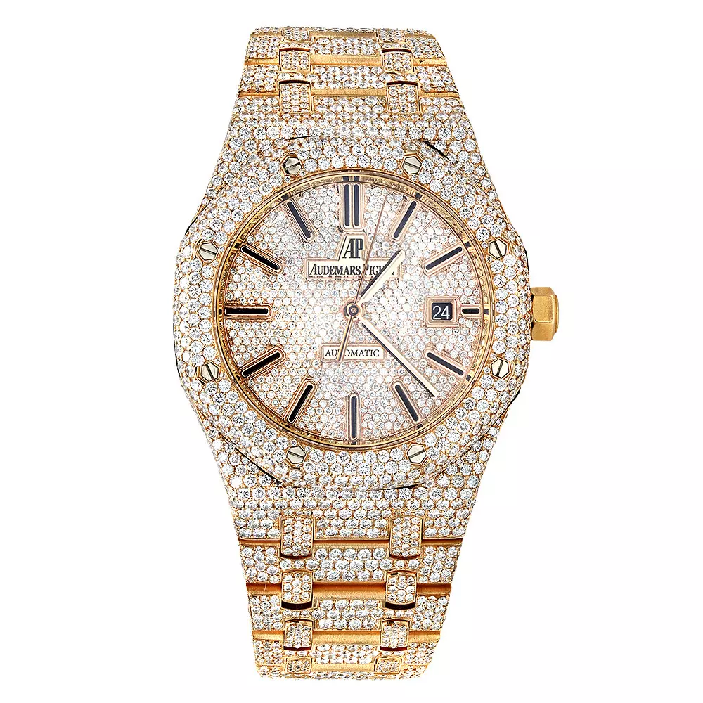 Ap Royal Oak Iced Out Gold Replica