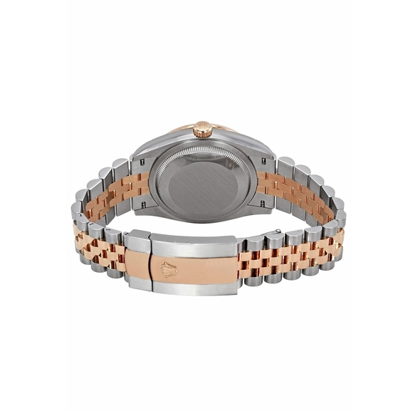 Rolex Datejust 36 Dark Rhodium Dial Fluted Bezel Watch 126231-0023