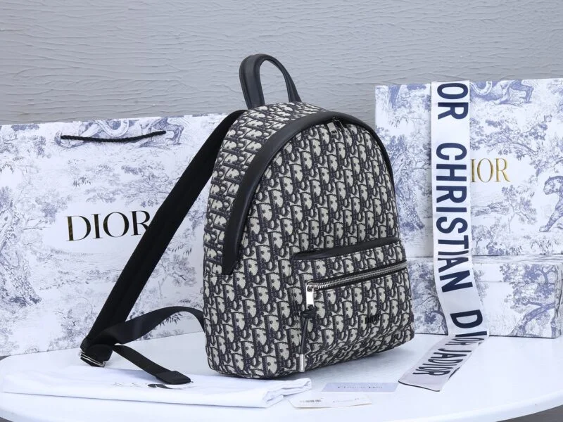 Dior 38Cm Rider Backpack Beige/Blue