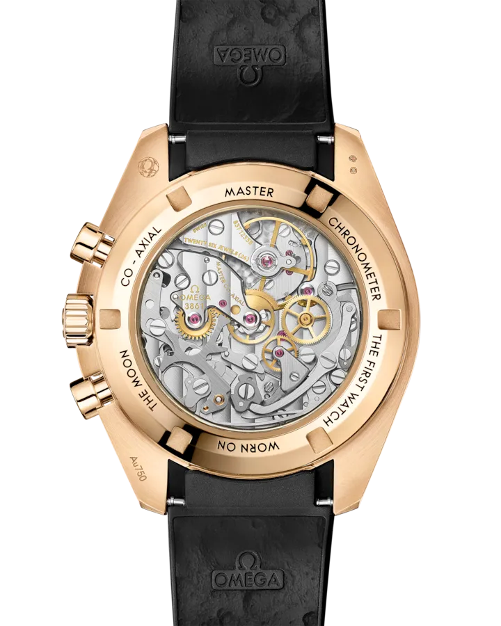 OMEGA SPEEDMASTER MOONWATCH PROFESSIONAL 42 MM, MOONSHINE™ GOLD ON RUBBER STRAP