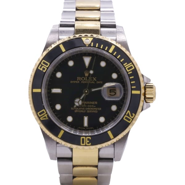 Rolex Submariner Date, 40mm, 18k Yellow Gold and Stainless Steel, Black Dial, 16613