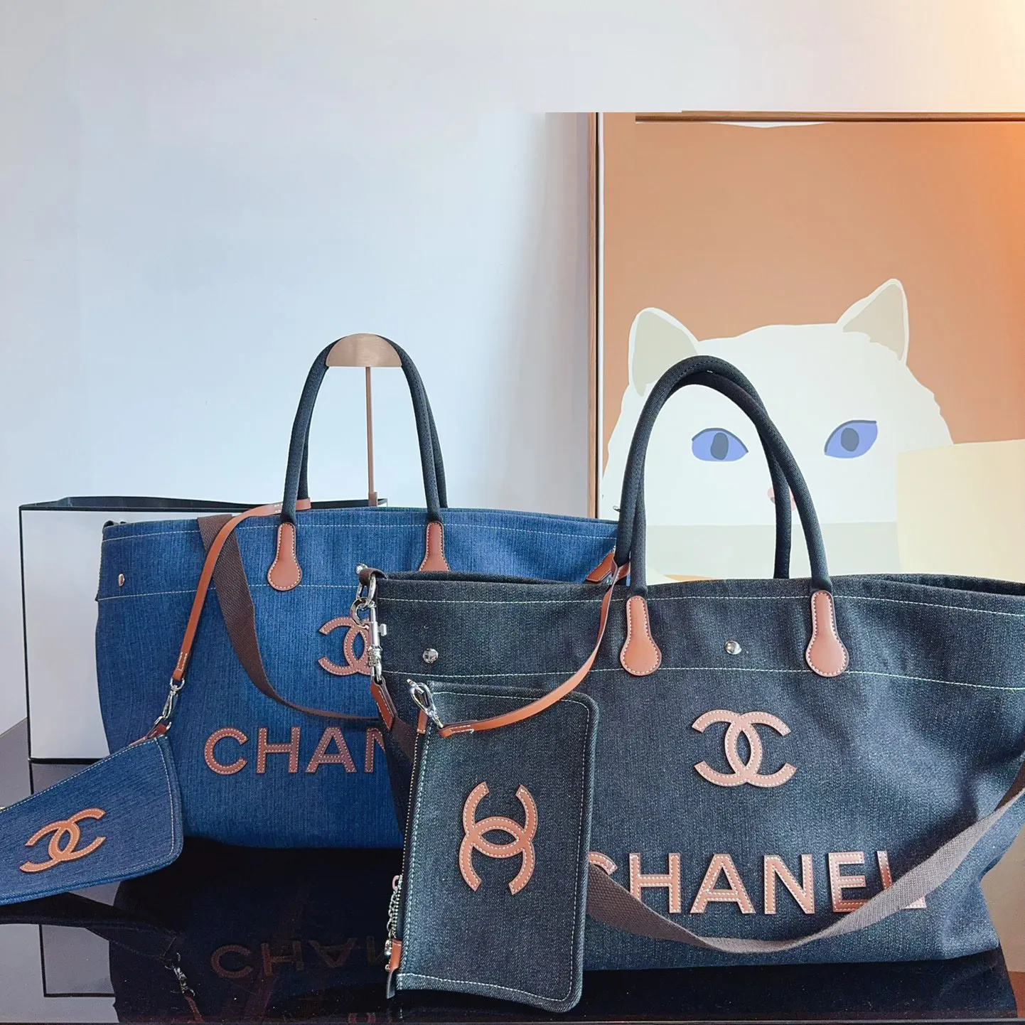 Large Deauville Shopping Tote Bag