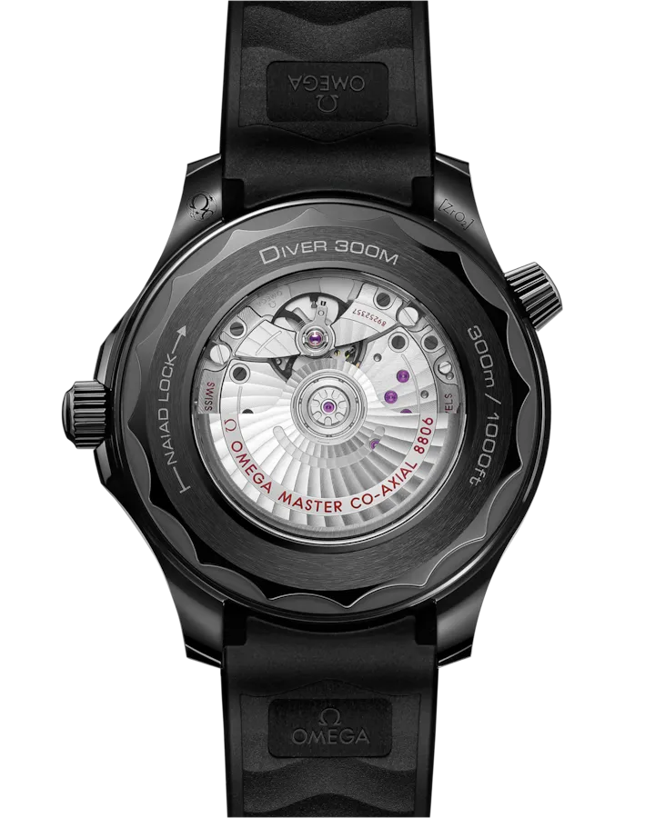 SEAMASTERDIVER 300M43.5 MM BLACK CERAMIC ON RUBBER STRAP