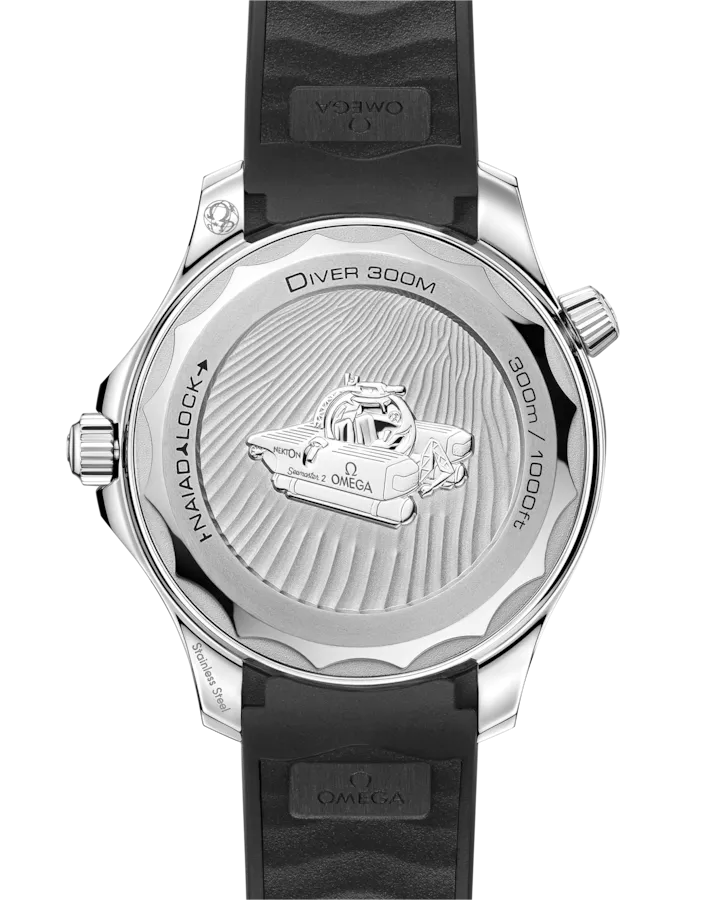 SEAMASTERDIVER 300M42 MM, STEEL ON RUBBER STRAP