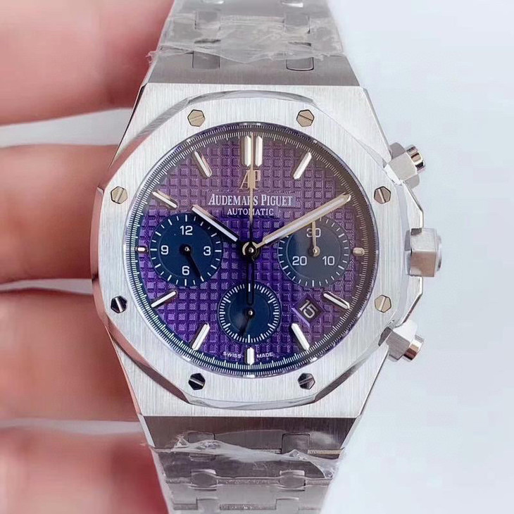 ROYAL OAK Plum purple dial CHRONOGRAPH 41mm