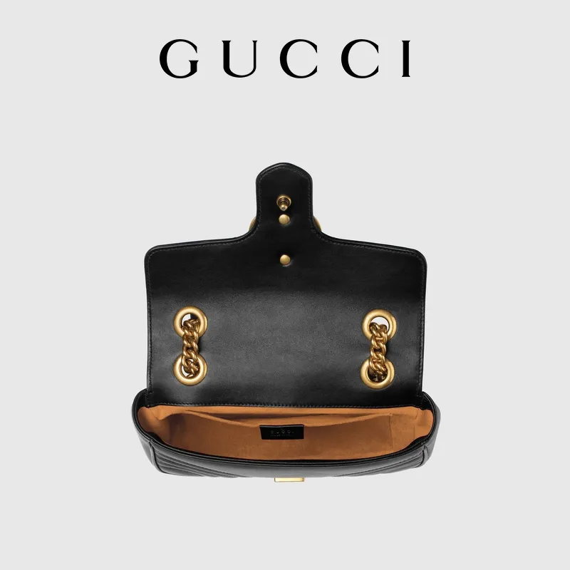 G Marmont Matelass Black Mini Bag