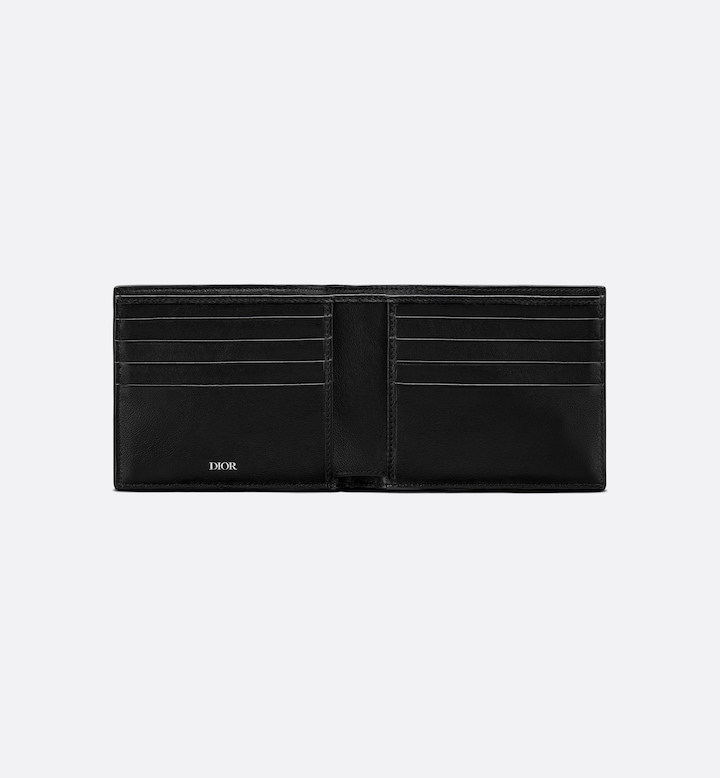 Bifold Wallet Black Oblique Galaxy Leather