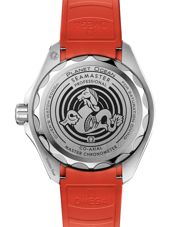 OMEGA SEAMASTER PLANET OCEAN 6000M 45.5 MM, O‑MEGASTEEL ON RUBBER STRAP
