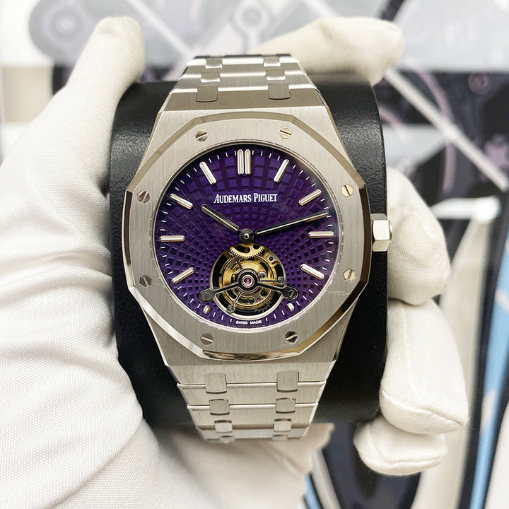 Royal Oak Limited Edition Tourbillon Extra-Thin Purple Dial 41mm