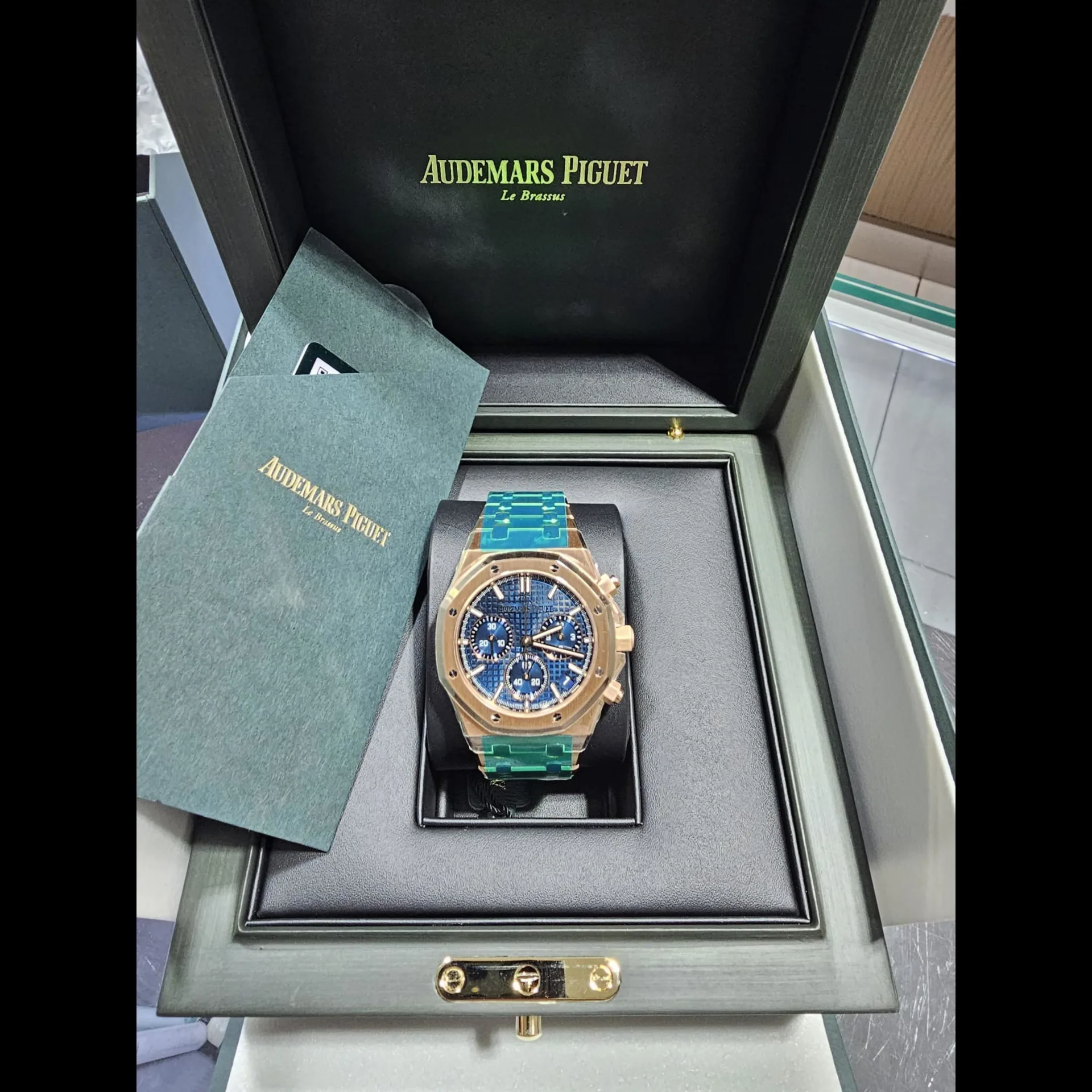 ROYAL OAK Pink Gold “Bleu nuit nuage 50” Dial CHRONOGRAPH 41mm