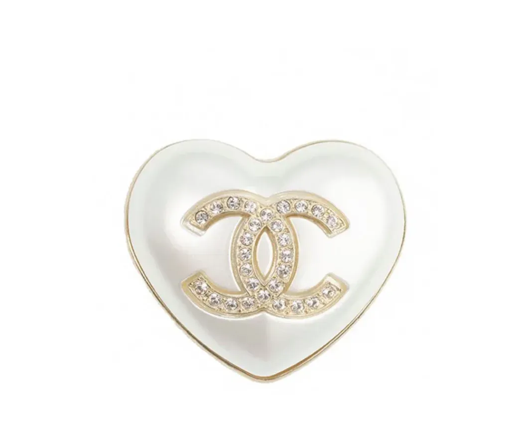 CC Heart brooch