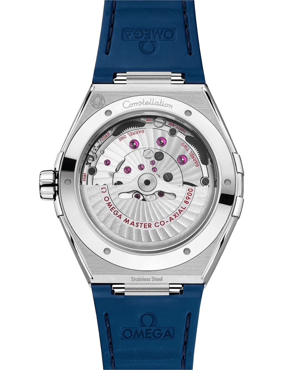 CONSTELLATION STEEL ON LEATHER STRAP 41 MM