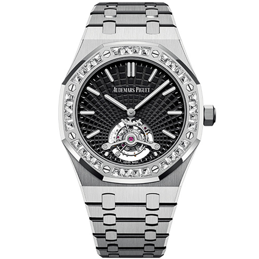 Royal Oak Limited Edition Tourbillon Extra-Thin Black Dial Diamonds 41mm