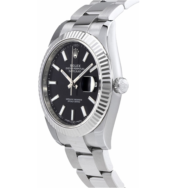 Rolex Datejust 41 Black Dial Oyster Bracelet Men's Watch 126334-0017