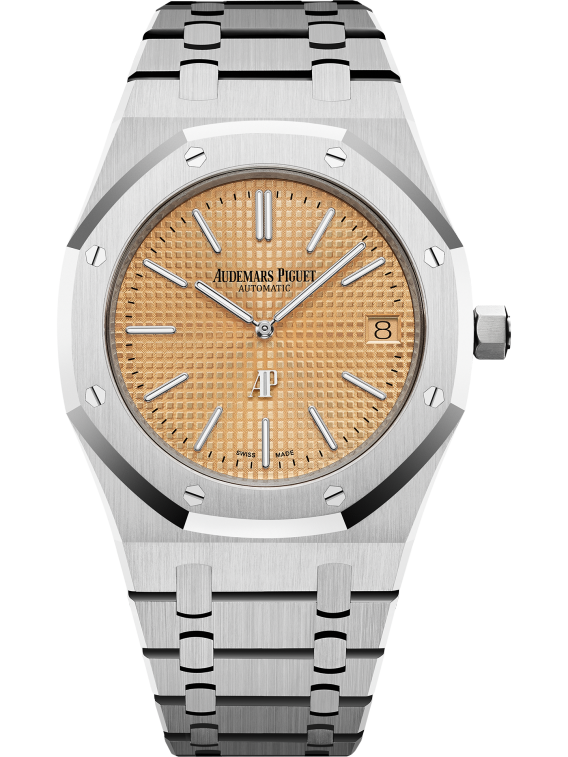 ROYAL OAK “JUMBO” EXTRA-THIN Pink Gold-toned Dial 39mm