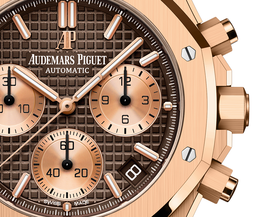 ROYAL OAK Pink Gold Brown Dial CHRONOGRAPH 41mm