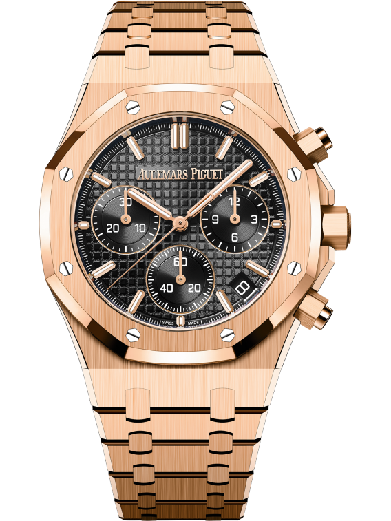ROYAL OAK Pink Gold Black Dial CHRONOGRAPH 41mm