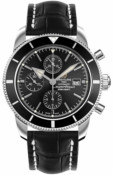 Superocean Heritage II Black Chronograph 46mm