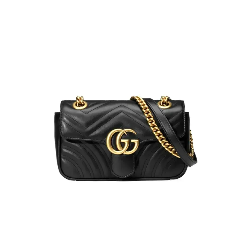 G Marmont Matelass Black Mini Bag