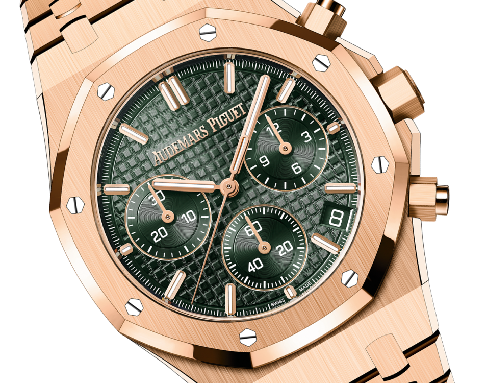 ROYAL OAK Pink Gold Khaki Green Dial CHRONOGRAPH 41mm
