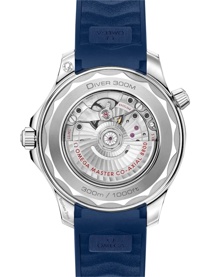 SEAMASTERDIVER 300M42 MM, STEEL ON RUBBER STRAP