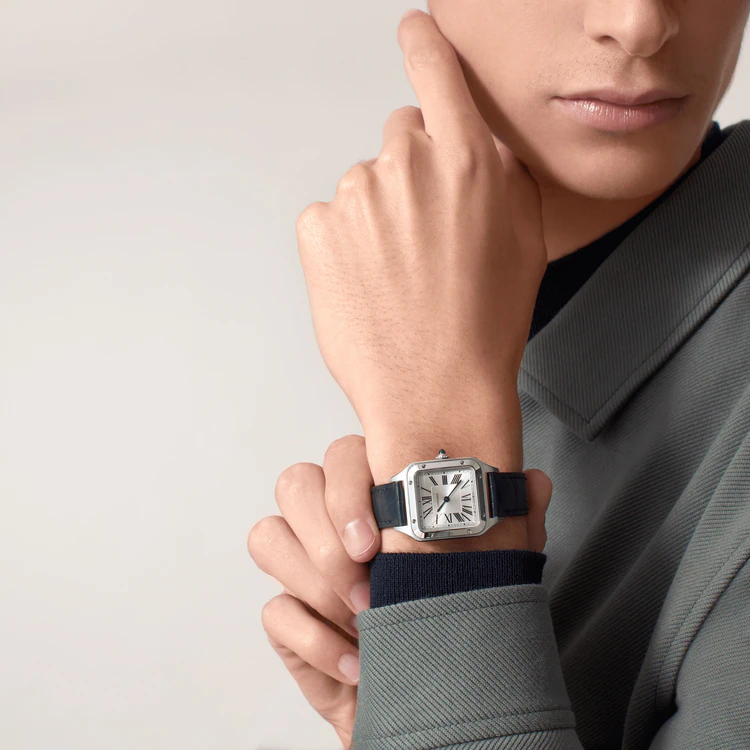 SANTOS-DUMONT Blue Strap 38mm