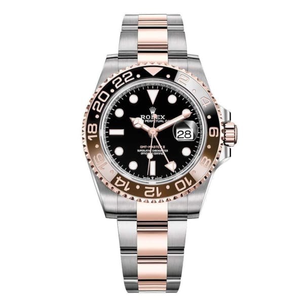 Rolex GMT-Master II Root Beer Two Tone Black Dial Ref 126711chnr-0002