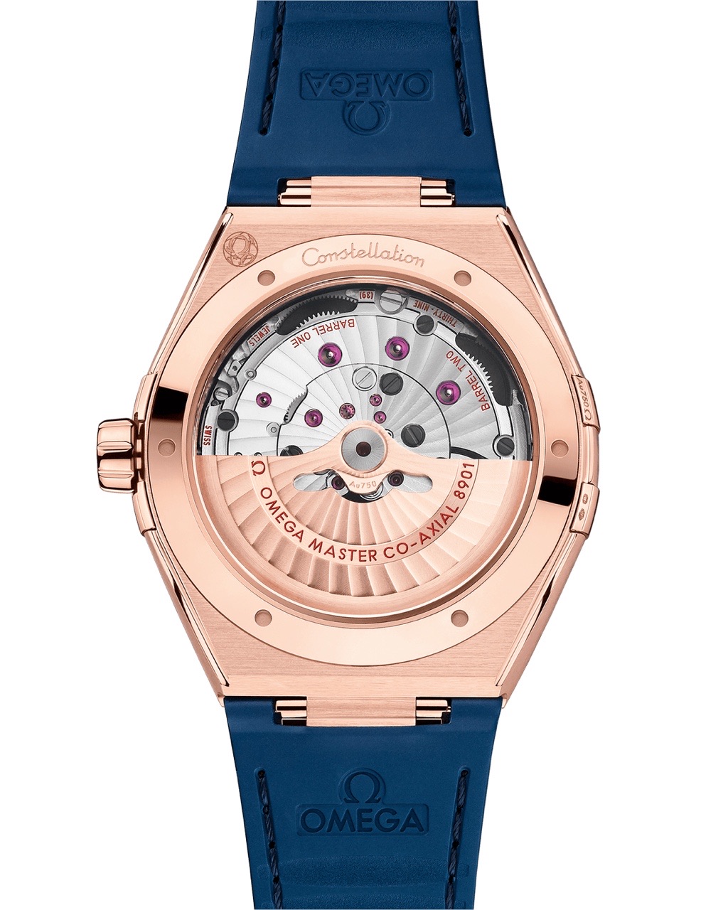 CONSTELLATION SEDNA™ GOLD ON LEATHER STRAP 41 MM