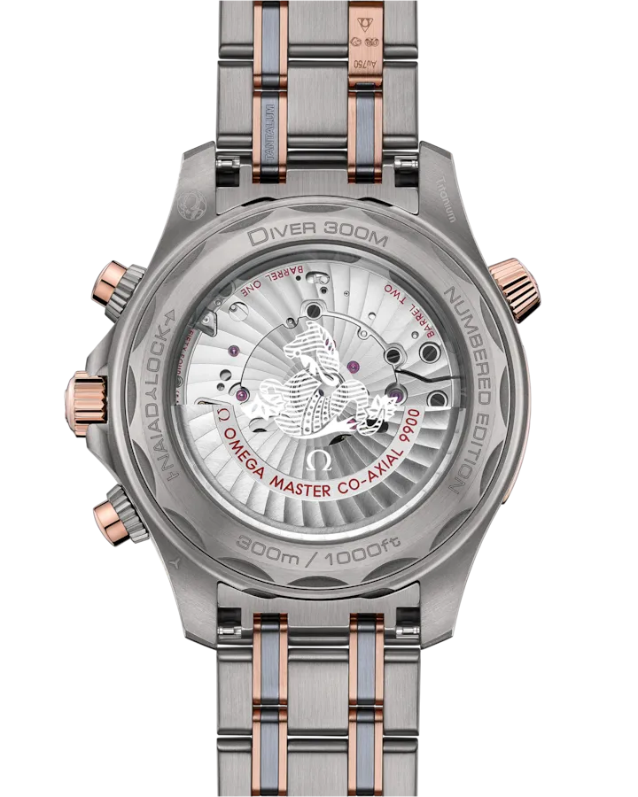 SEAMASTERDIVER 300M44 MM, TITANIUM ? TANTALUM ? SEDNA GOLD ON TITANIUM ? TANTALUM ? SEDNA GOLD