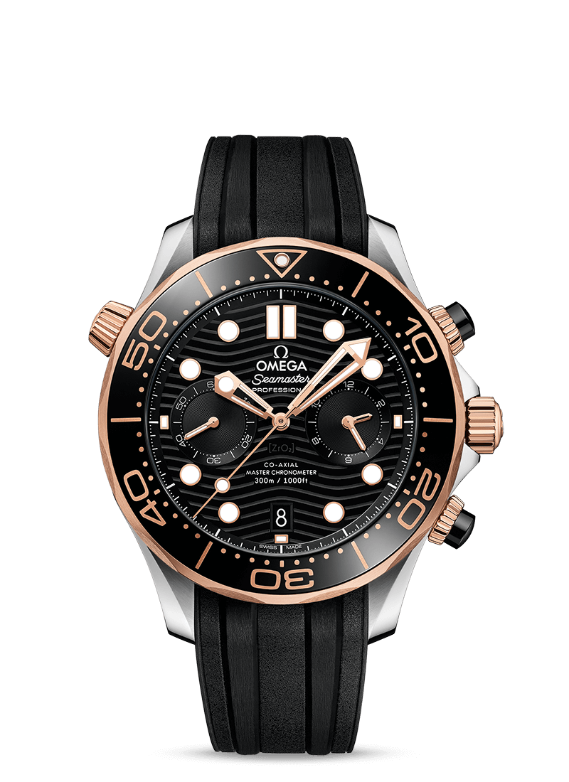 Seamaster Diver 300m CHRONOGRAPH SednaTM Gold Black 44mm