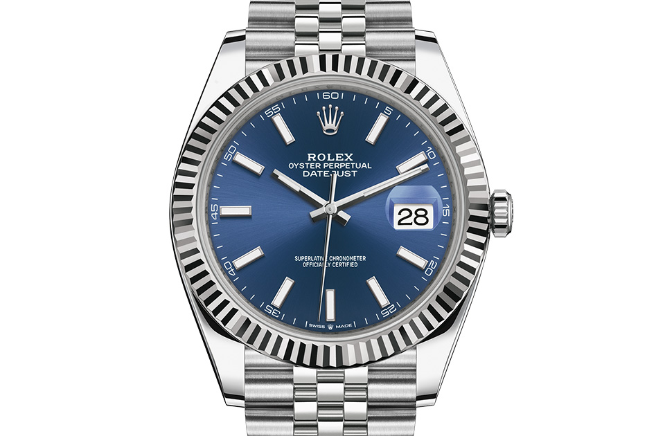 Rolex DATEJUST 41 Oyster, 41 mm, Oystersteel and white gold M126334-0002
