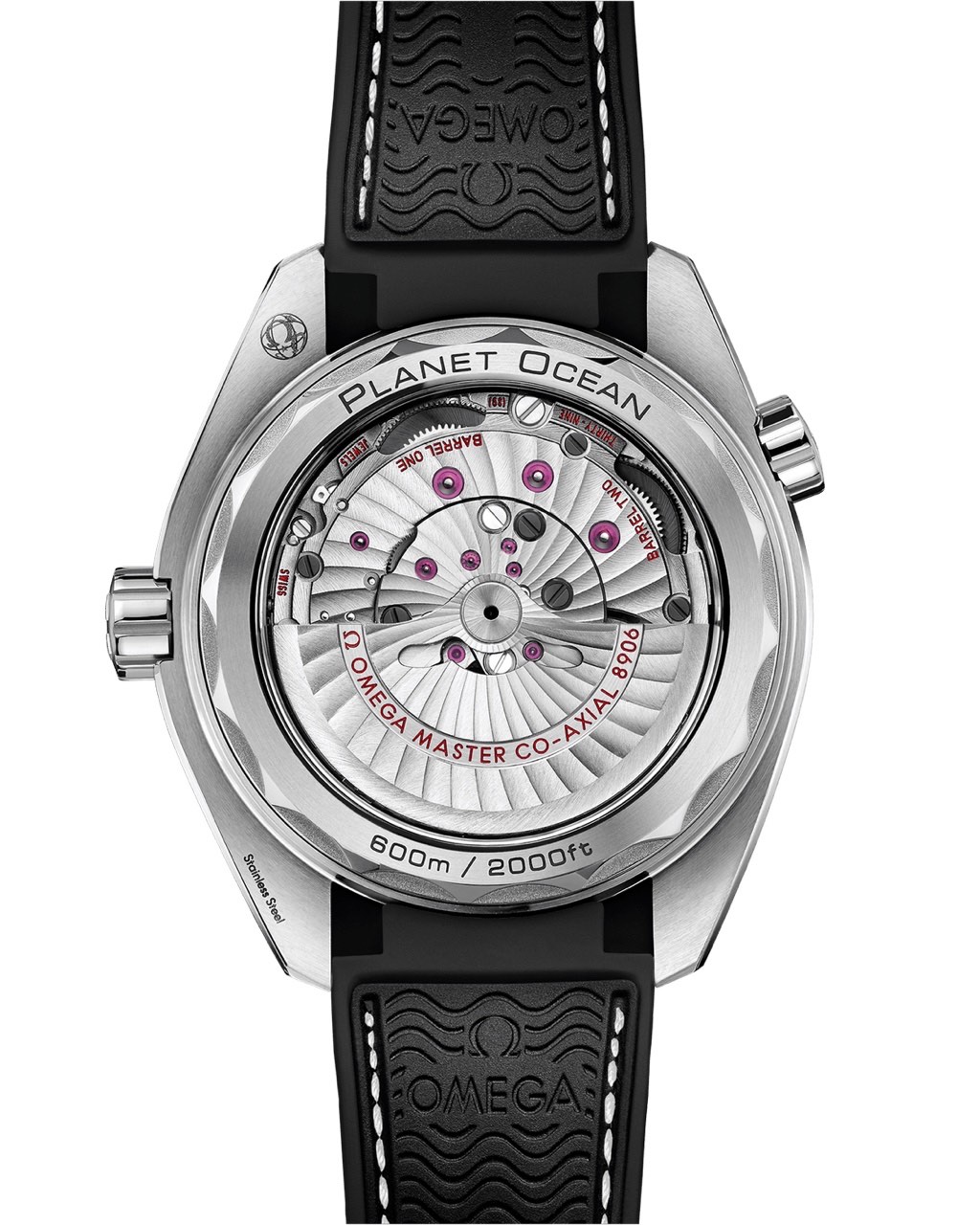 PLANET OCEAN 600M Black / White 43.5mm