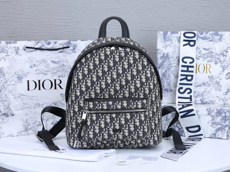 Dior 38Cm Rider Backpack Beige/Blue