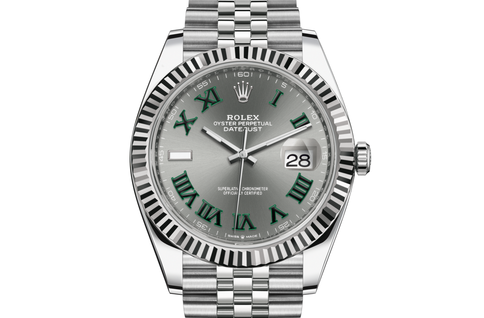 Rolex DATEJUST 41 Oyster, 41 mm, Oystersteel and white gold M126334-0022