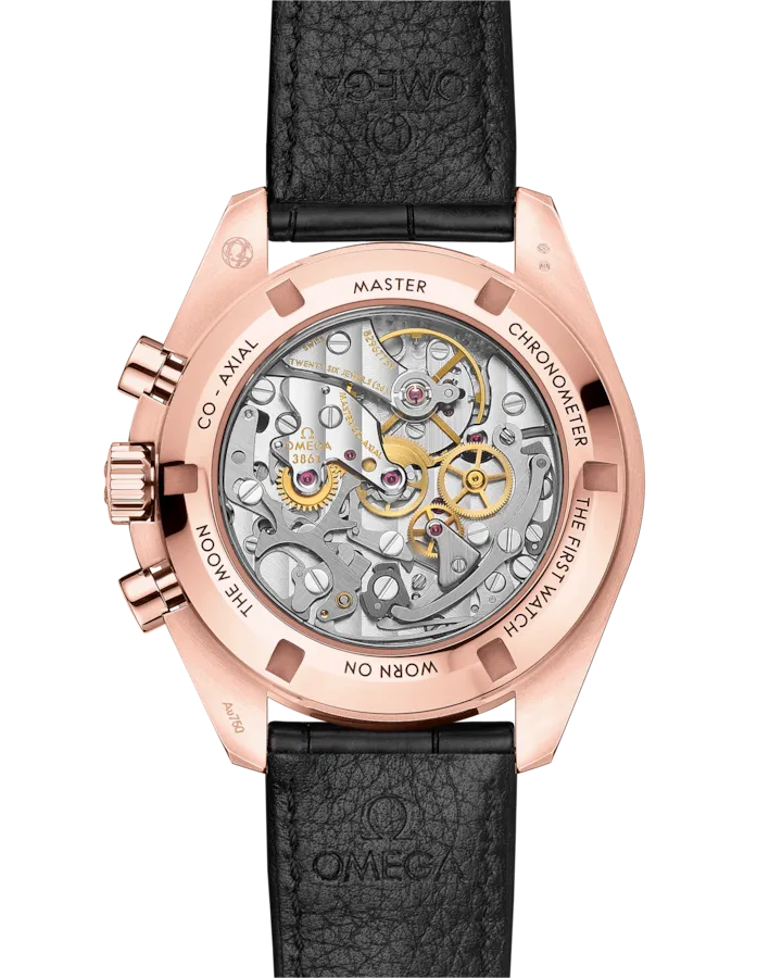 OMEGA SPEEDMASTER MOONWATCH PROFESSIONAL 42 MM, SEDNA™ GOLD ON LEATHER STRAP