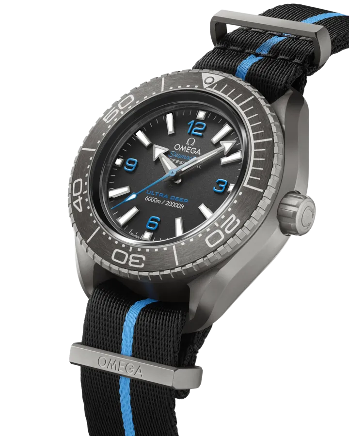 OMEGA SEAMASTER PLANET OCEAN 6000M 45.5 MM, TITANIUM ON NATO STRAP