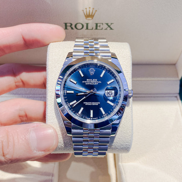 Rolex Datejust 41 Stainless Steel Blue Dial Men's Watch M126300-0002