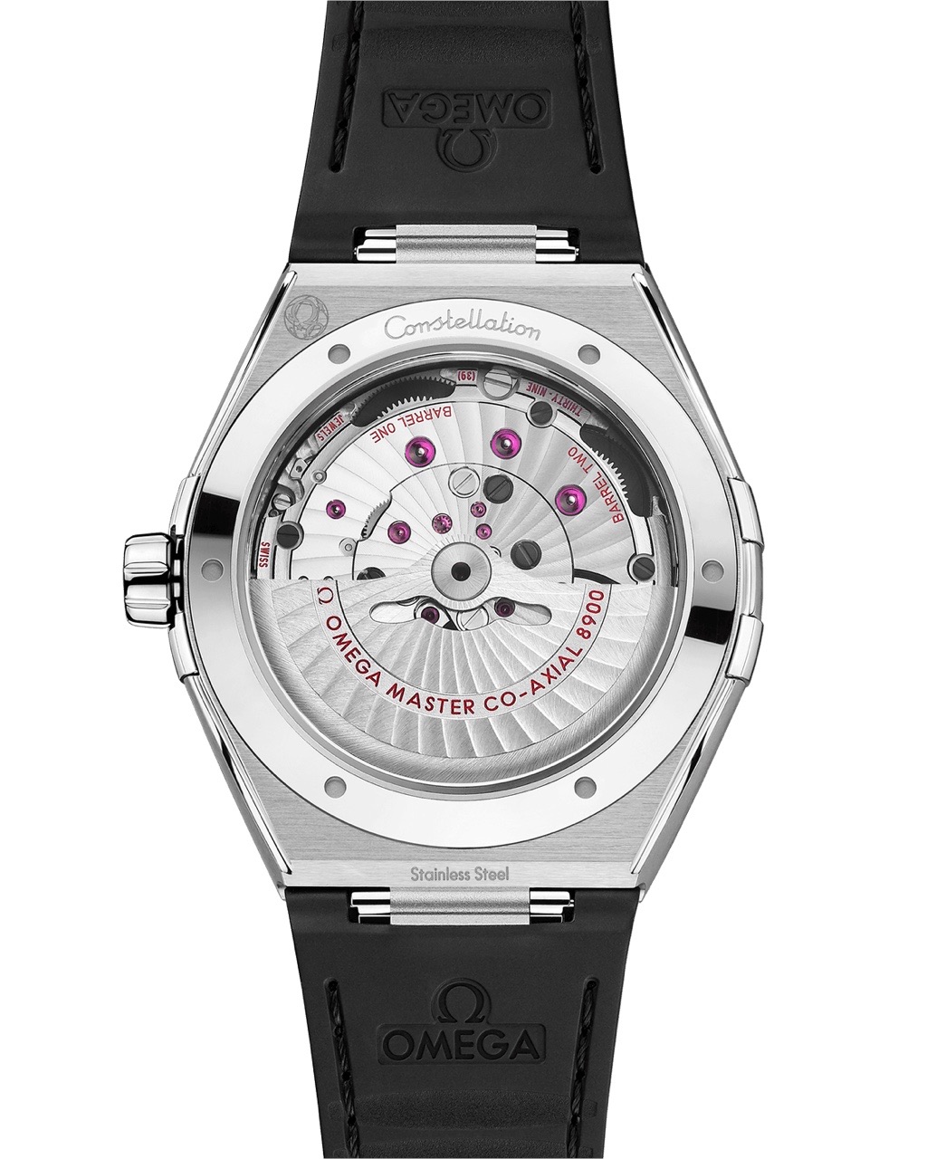 CONSTELLATION STEEL ON LEATHER STRAP 41 MM