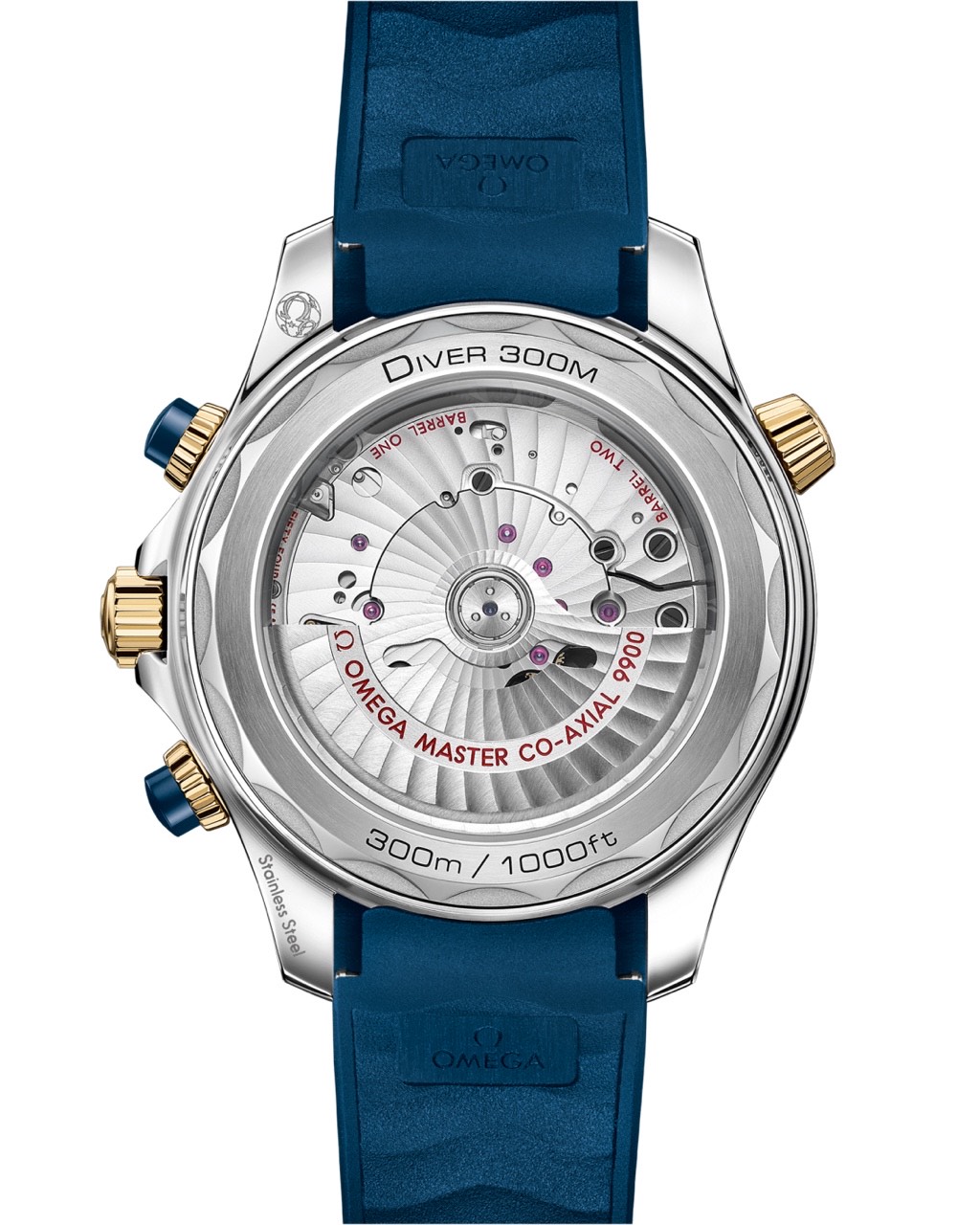 Seamaster Diver 300m CHRONOGRAPH yellow gold Blue 44mm