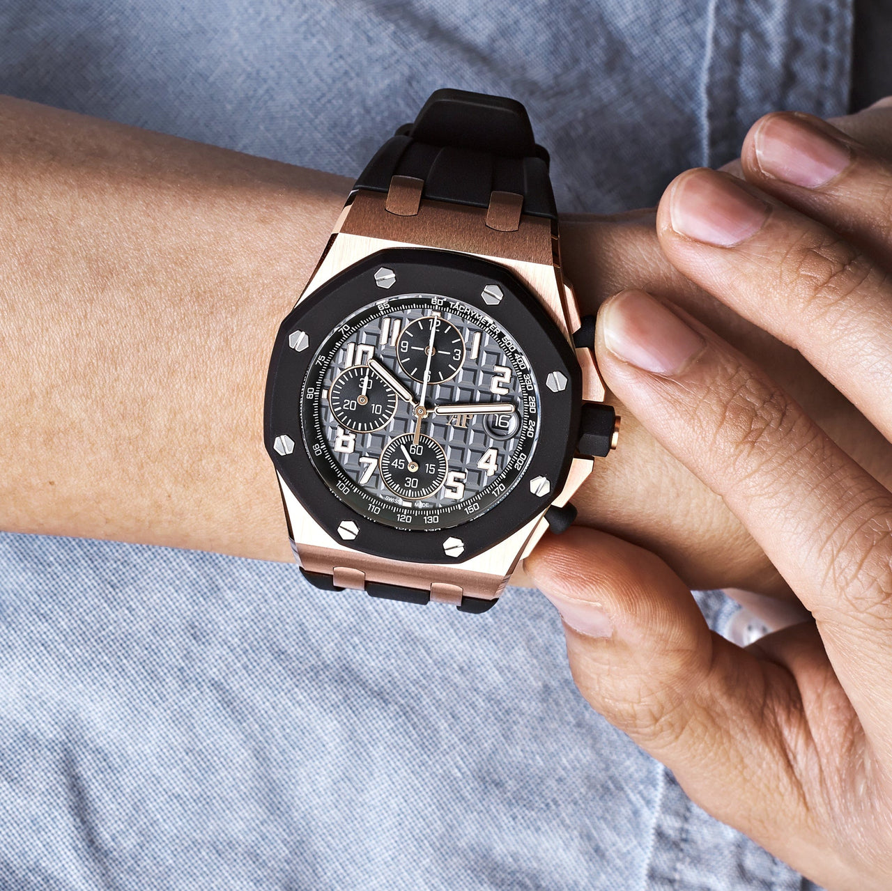OFFSHORE Pink Gold Anthracite Grey Dial CHRONOGRAPH 42mm