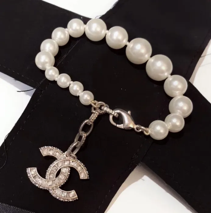 Pearl Double C Pearl Bracelet
