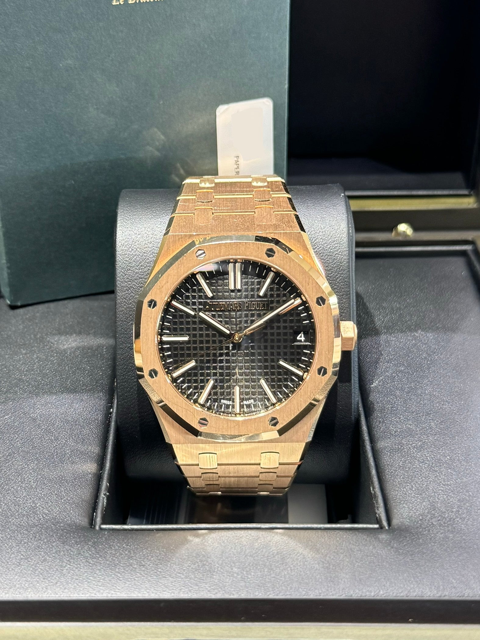 ROYAL OAK Pink Gold Black Dial 41mm